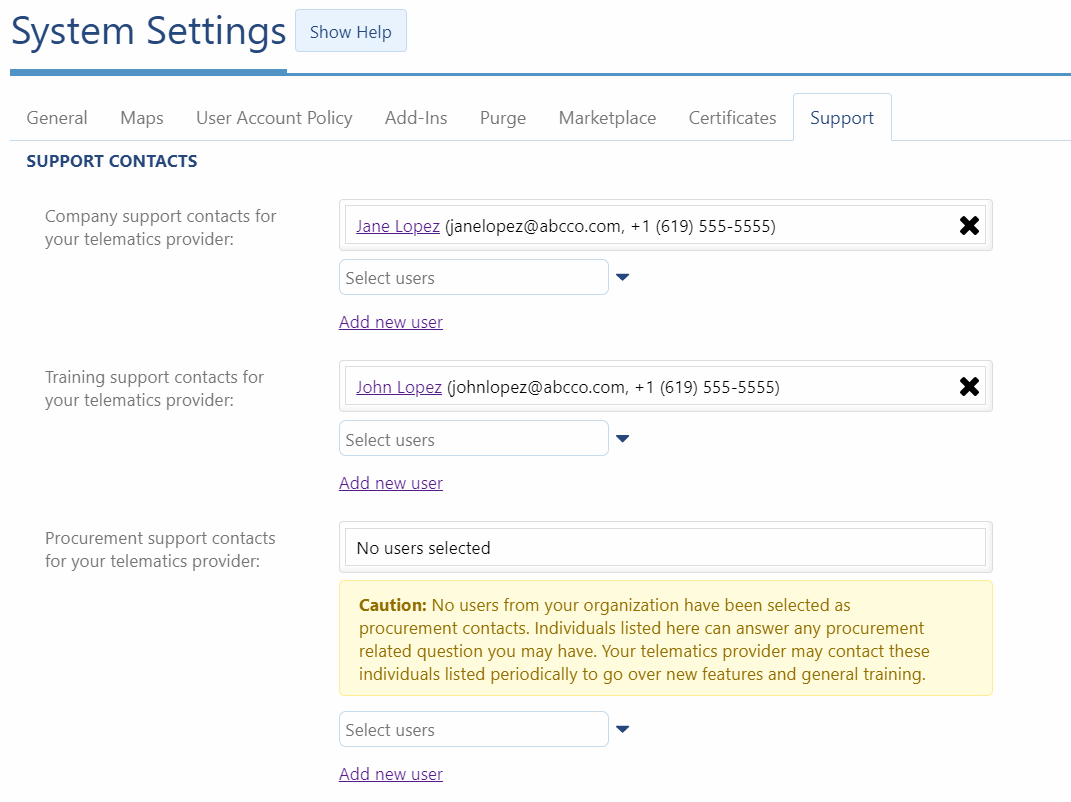 System-settings